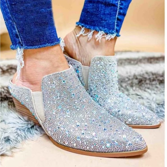 Size 11 Sequin mules, Brand new never worn - Picture 2 of 3